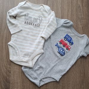 Carter's Child of Mine Graphic Print Onesies - Set of 2